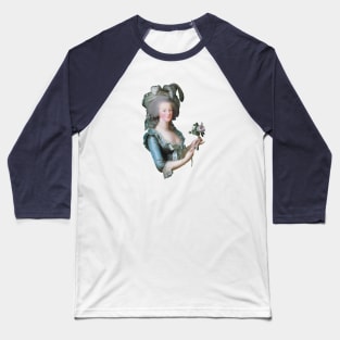 Marie Antoinette with a Rose Baseball T-Shirt